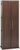 Prepac 64” Tall Media Storage Cabinet with Locking Panel Doors, Wood Storage Unit with 17 Adjustable & 6 Fixed Shelves, Ideal for Books, Media, Collectibles, and More, 24”W x 64”H x 14.5”, Brown