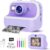 Instant Print Camera for Kids, Christmas Birthday Gifts for Girls Boys, Kids Camera Instant Print with Dual Camera 1080P Digital Camera Toys for 4 5 6 7 8 9 10 Year Old Girl with 32GB SD Card-Purple