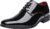 Bruno Marc Men’s Faux Patent Leather Tuxedo Dress Shoes Classic Lace-up Formal Oxford