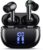Wireless Earbuds Bluetooth Headphones, Ear Buds with Deep Bass, 40H Long Playtime, LED Power Display, IP7 in Ear Earphone with Mic for iPhone Android Phone Sports Workout, Black
