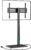 WALI Floor TV Stand with Power Outlet, Tall TV Stand Mount for 32-70 inch TV up to 110 lbs, Swivel and Height Adjustable TV Stands with Wood Base for Bedroom, Office(TVDVD-7P), Black