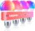 Lepro B1 AI Smart Light Bulbs – WiFi & Bluetooth RGBWW Color Changing LED Bulb Compatible with Alexa & Google Assistant, AI Generated Lighting LLM, AI Voice Control, Music Sync, 2.4GHz Only, 4 Packs
