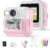 Instant Print Camera for Kids, Christmas Birthday Gifts for Girls Age 3-10, Toddler Toy for 3 4 5 6 7 8 9 10 Year Old Girls with 3 Roller Photo Paper (Pink)