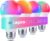 Lepro B2 AI Smart Light Bulbs – 1100LM WiFi & Bluetooth RGBWW Color Changing LED Bulb, Works with Alexa & Google Assistant, AI Generated Lighting, AI Voice Control, Music Sync, 2.4GHz Only, 4 Pack