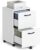 VASAGLE 2-Drawer File Cabinet, Small Rolling Filing Cabinet for Home Office, Printer Stand, for A4, Letter-Size Documents, 15.7 x 16.5 x 27.6 Inches, Snow White UOFC040W46