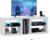 HOMCOM Modern TV Stand with LED Lights and Power Outlets for 55 Inch TV, 51″ High Gloss Entertainment Center with Adjustable Glass Shelves, TV Console for Bedroom, Living Room, White