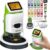 Detachable Kids Handheld Microscope Miniscope – 4K 2.0″ HD Screen, 1000X Digital Pocket Toy Microscopes for Boys & Girls Ages 4-12 – Portable Science Stem Kit with Slides Set, 32G Card & EVA Case