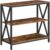 Sofa Table, Industrial Console Table, 3-Tier Narrow Side Table with Open Shelves, Foyer Table for Entryway, Hallway, Kitchen, Living Room and Bedroom, Easy Assembly, Rustic Brown CTHR8001Z