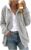 WUAI-Women Casual Sherpa Fleece Hoodie Jackets Full Zip Faux Fuzzy Open Front Long Sleeve Thermal Plush Cardigan Coat
