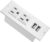 Furniture Recessed Power Strip, Recessed Desk Outlet with USB, in Conference Desk Recessed Power Outlets Socket, Desktop Power Grommet.