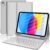 KVAGO for iPad (A16) 11th Generation Case with Keyboard, Smart Stand Folio Detachable Bluetooth Keyboard Cover with Pencil Holder for iPad 11-inch A16 2025 10th Gen 10.9 Inch 2022 – Light Gray