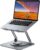 Laptop Stand for Desk, Adjustable Computer Stand with 360° Rotating Base, Ergonomic Laptop Riser for Collaborative Work, Foldable & Portable Laptop Stand, fits for All 10-16″ Laptops