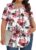 Womens Plus Size Tops Tunic Short Sleeve Crew Neck Shirts Casual Soft Blouse 1X-5X
